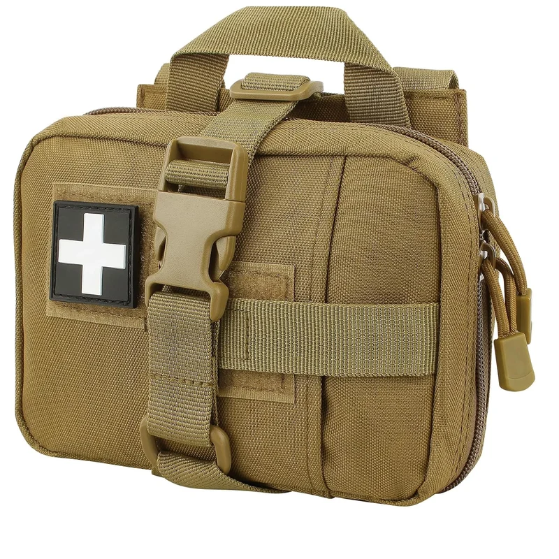 Survival First Aid Kits Tactical EMT Pouch Rip Away Molle Medical Pouches IFAK Emergency Survival Bag for Travel Outdoor Hiking