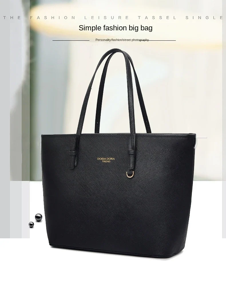 Women Large Capacity Bucket Tote Bag Shoulder Handbag Mommy Bag Work Travel Casual Purse