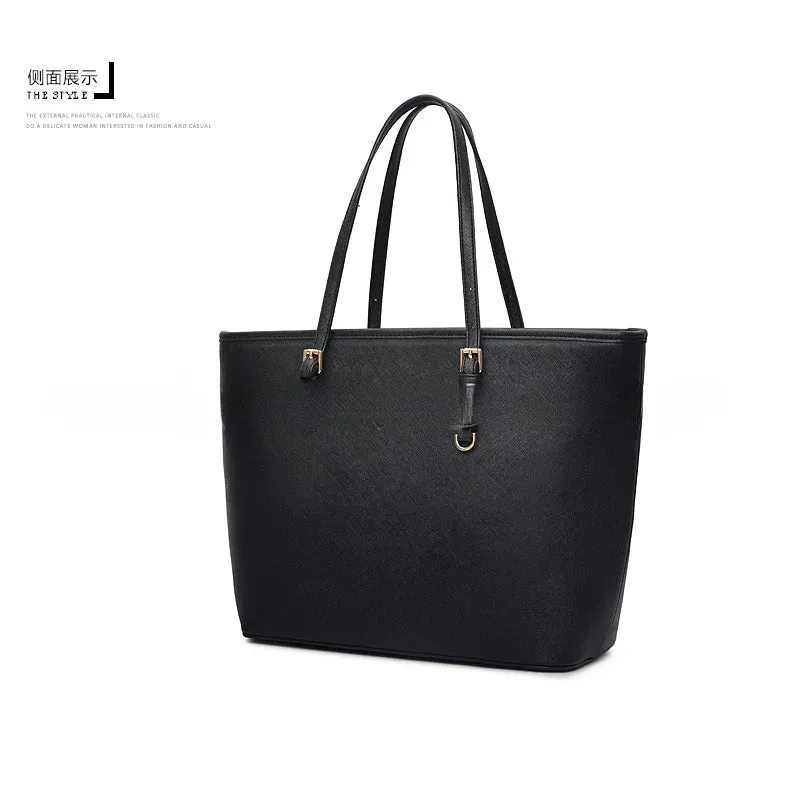 Women Large Capacity Bucket Tote Bag Shoulder Handbag Mommy Bag Work Travel Casual Purse