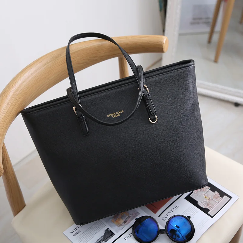 Women Large Capacity Bucket Tote Bag Shoulder Handbag Mommy Bag Work Travel Casual Purse