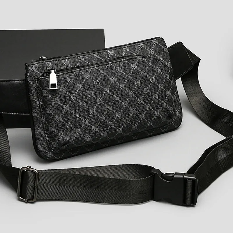 Fashion mini leather men's chest bag crossbody bags sacoches hommes bandolera hombre bolsos para hombre bag for men sling bag
