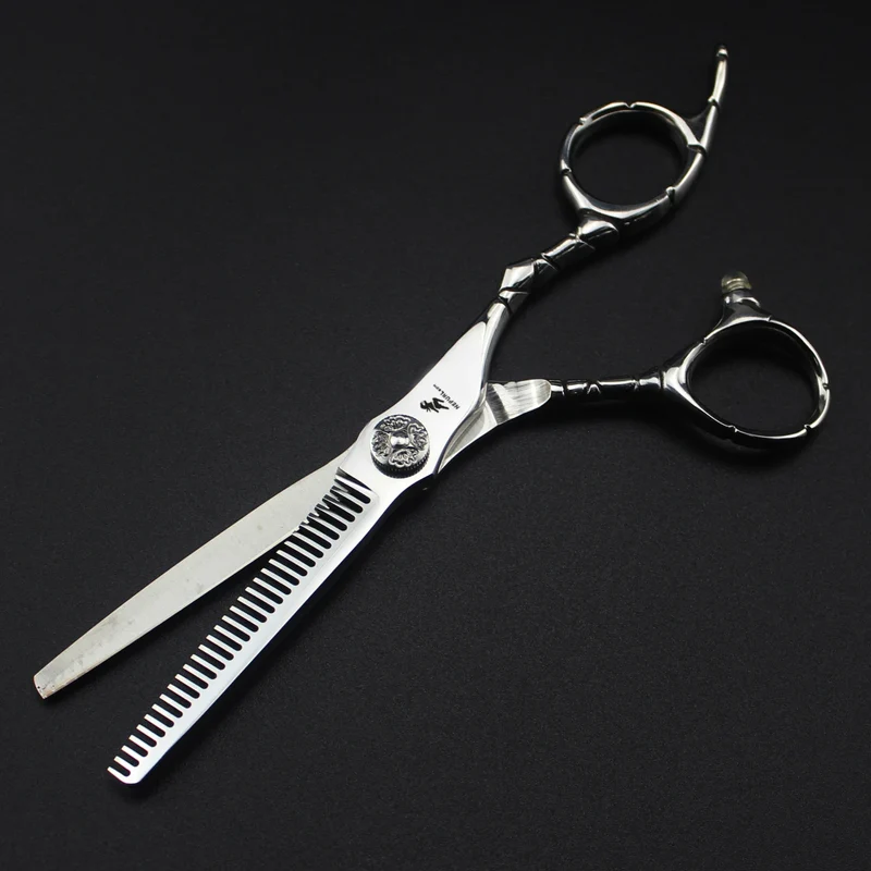 6.0 Inch FZC New Fashion Design Beauty Barber Flat Scissors Tooth 1 Set of 5 Kind of Scissors Single Hairdressing Scissor HS-860