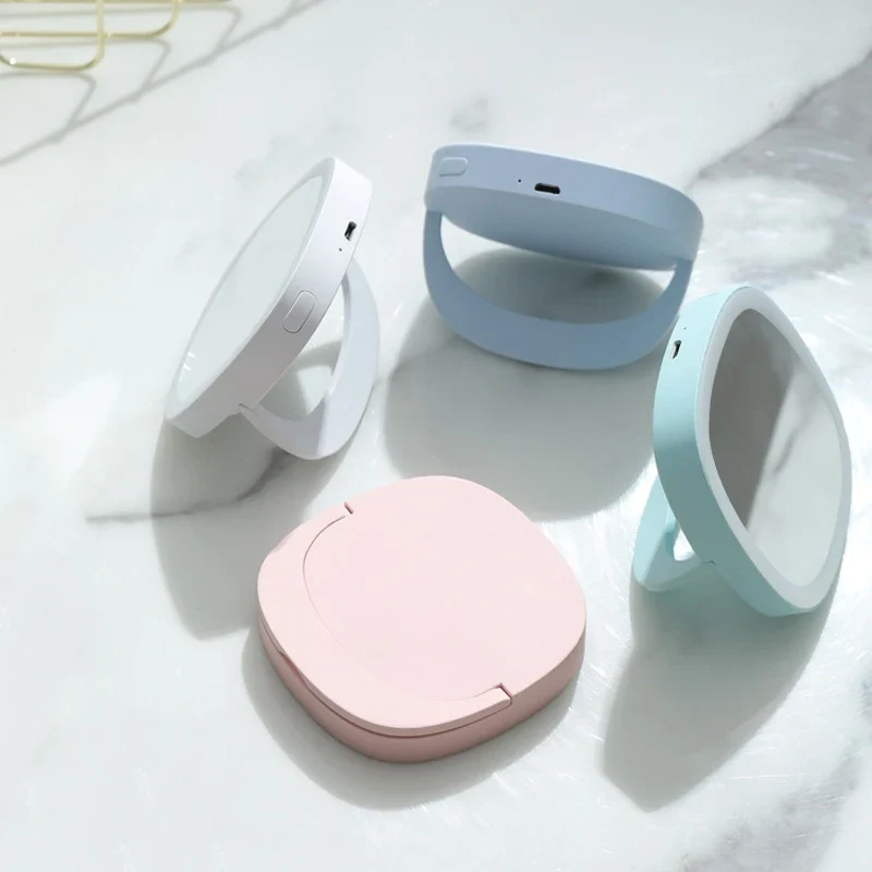 Latest Rechargeable Makeup Mirror Portable LED Mini Selfie Beauty Light for Phone Makeup Light for Tiktok