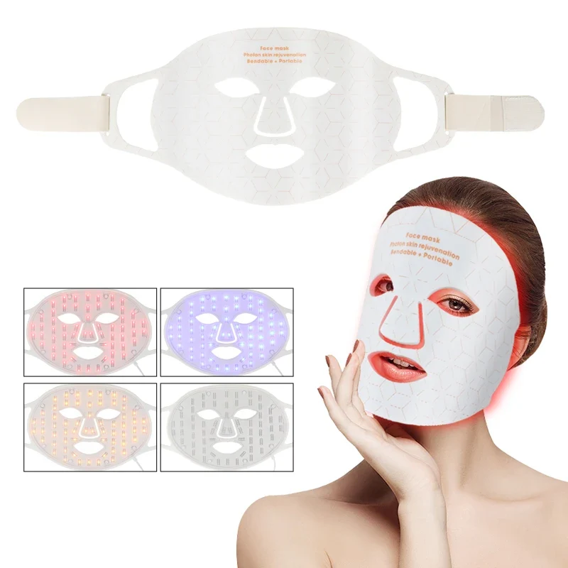 Best Selling Products 2022 New Beauty Device Colorful Led Facial Mask 4 Colors Photon Light for Face Skin Care Mask
