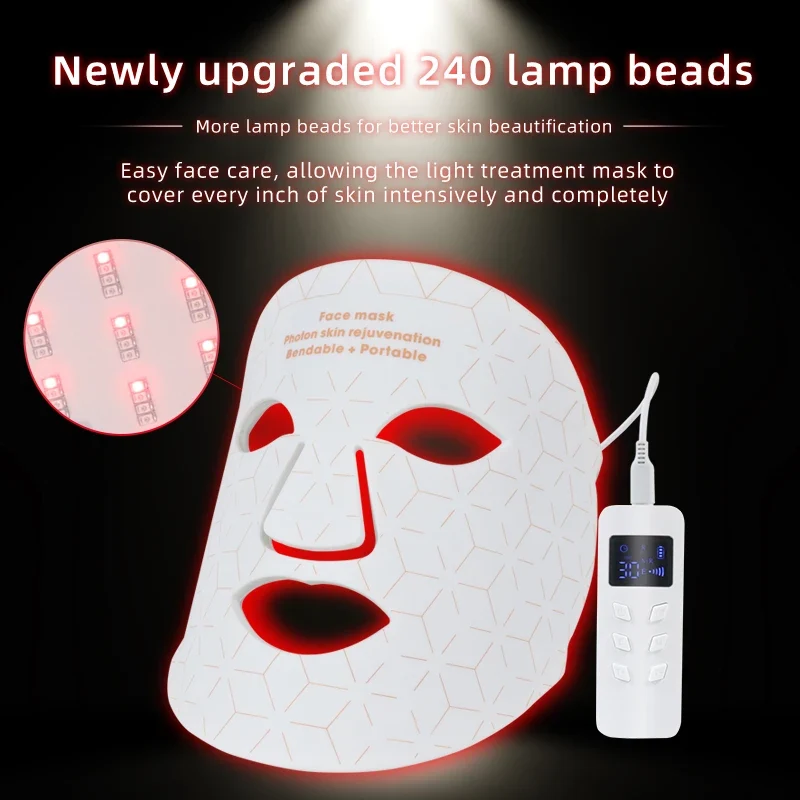 Best Selling Products 2022 New Beauty Device Colorful Led Facial Mask 4 Colors Photon Light for Face Skin Care Mask