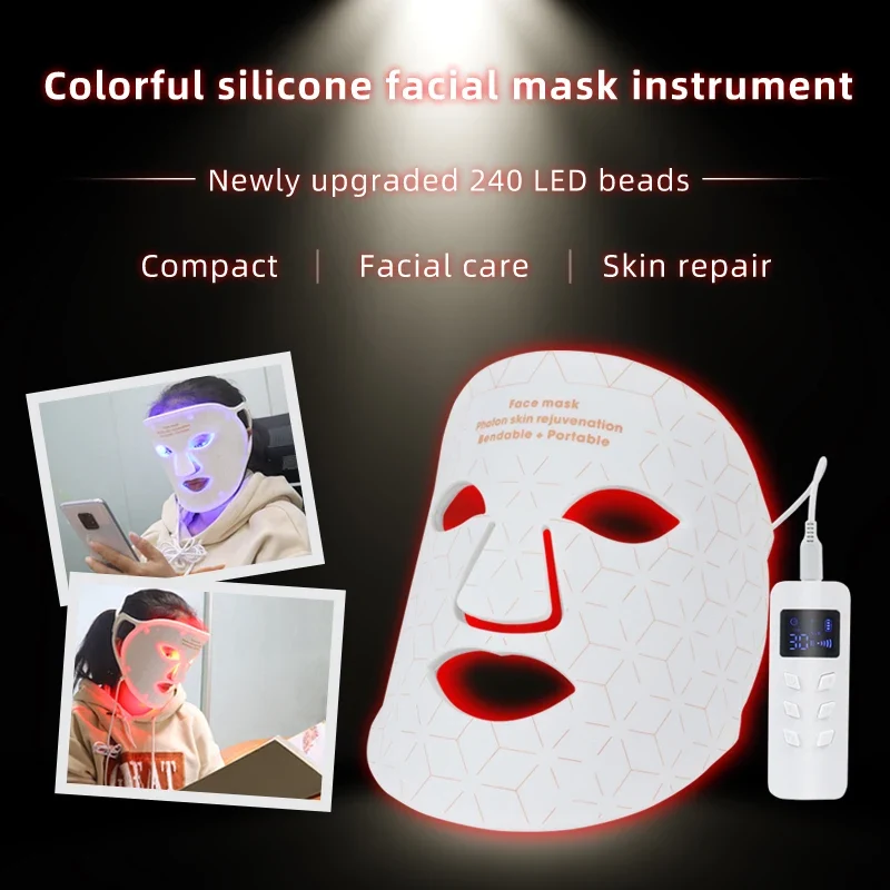 Best Selling Products 2022 New Beauty Device Colorful Led Facial Mask 4 Colors Photon Light for Face Skin Care Mask