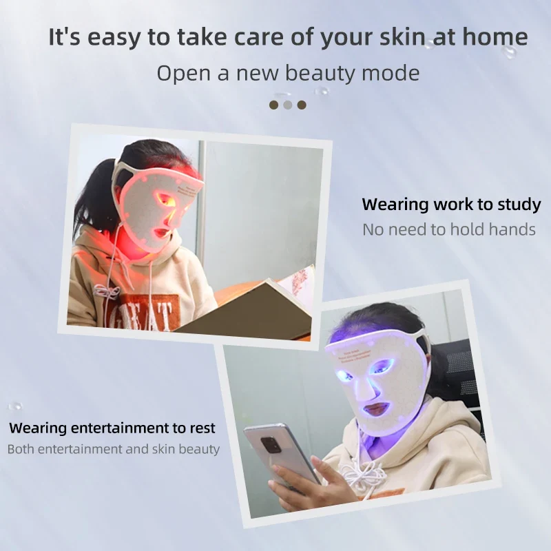 Best Selling Products 2022 New Beauty Device Colorful Led Facial Mask 4 Colors Photon Light for Face Skin Care Mask