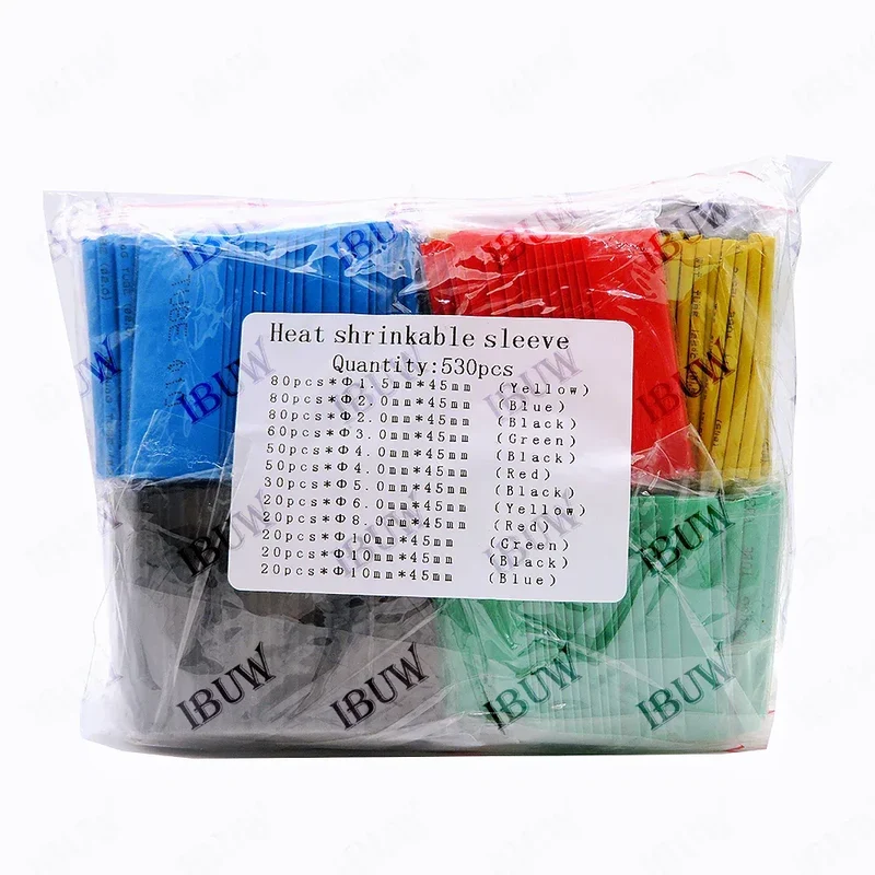 328PCS 164-560pcs Heat Shrink Tube Tubing Insulation Shrinkable Tube Assortment Electronic Polyolefin Wire Cable Sleeve Kit