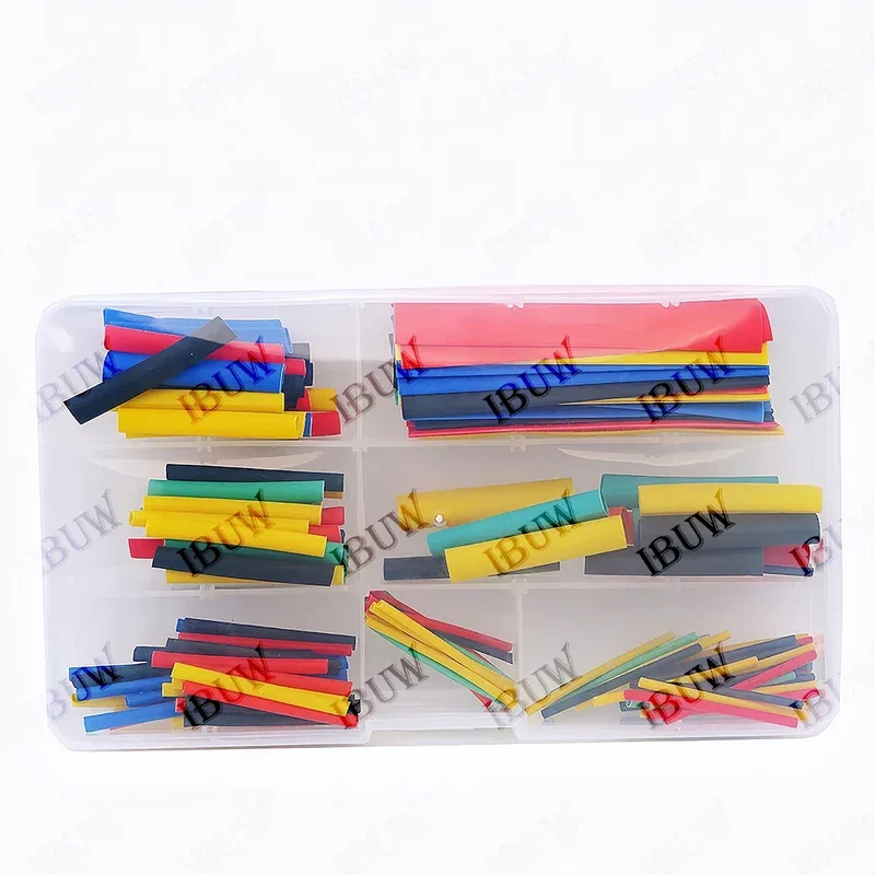 328PCS 164-560pcs Heat Shrink Tube Tubing Insulation Shrinkable Tube Assortment Electronic Polyolefin Wire Cable Sleeve Kit