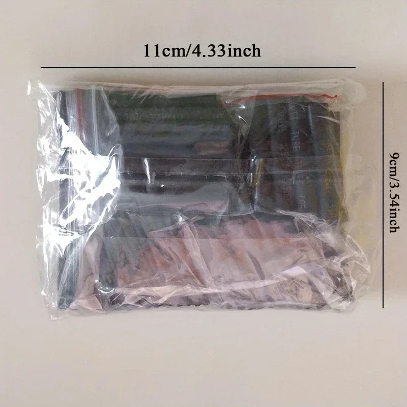 127PCS Heat-shrink Tubing Kit 2:1 black Thermoresistant Tube Electrical Connection Wire Cable Insulation Sleeving