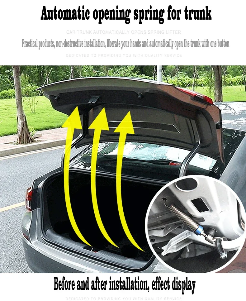 For Mazda 3 6 gj Axela Atenza Xingchi Car Trunk Spring Automatic Opening Lift Adjustable Metal Spring Device Accessories