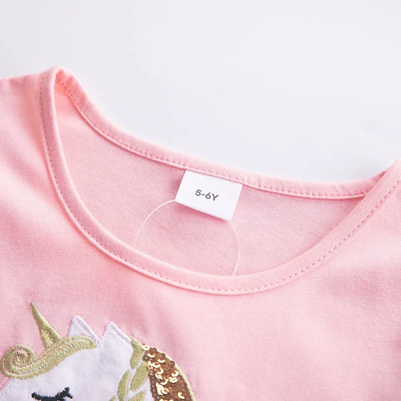 Girls' Unicorn Dress: Children's Spring/Summer New Sleeveless Embroidered Party Dress SH1696