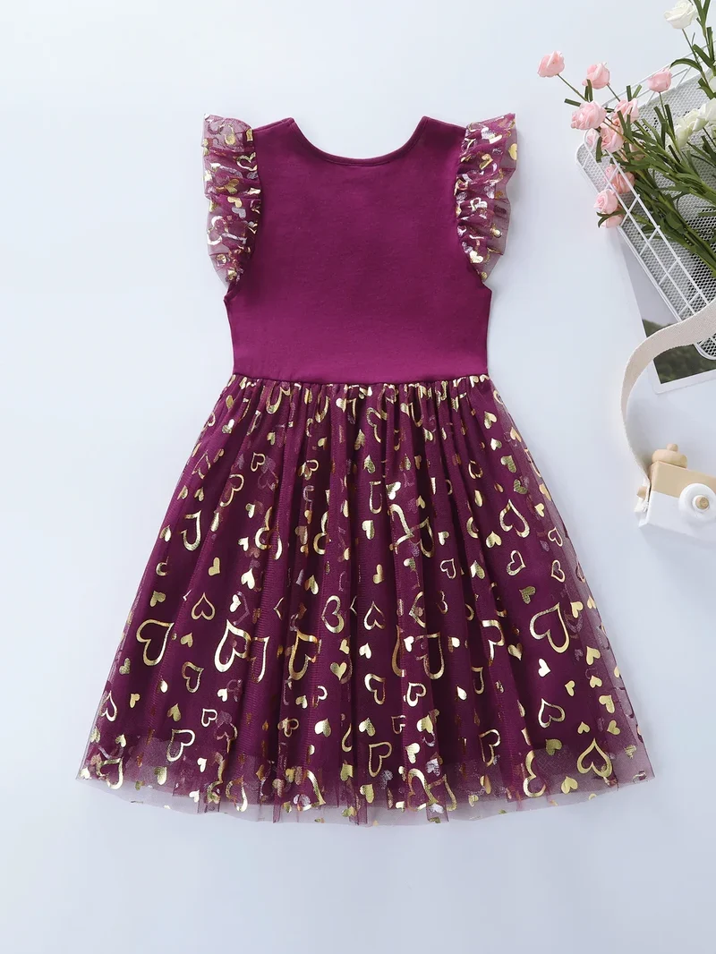 Girls' Unicorn Dress: Children's Spring/Summer New Sleeveless Embroidered Party Dress SH1696