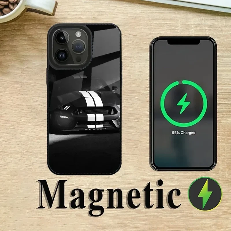 F-Fords Car M-Mustang Phone Case For iPhone 16,15,14,13,12,11,Plus,Pro,Max Mini Magsafe Magnetic Wireless Charging
