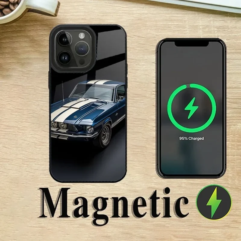 F-Fords Car M-Mustang Phone Case For iPhone 16,15,14,13,12,11,Plus,Pro,Max Mini Magsafe Magnetic Wireless Charging