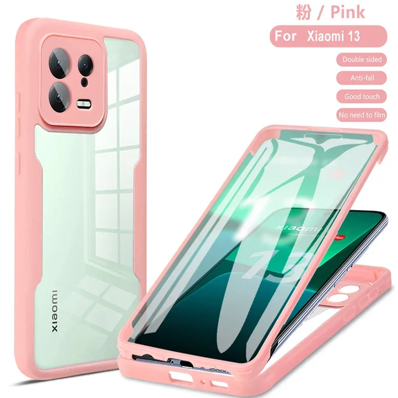 360 Full Body Protective Phone Case For Xiaomi Mi 14 Ultra Mi14 13 12 Pro Xiaomi 13T 12T Mi 13 12 Lite 12X Built Screen Cover