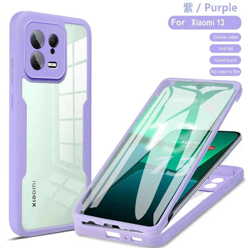 360 Full Body Protective Phone Case For Xiaomi Mi 14 Ultra Mi14 13 12 Pro Xiaomi 13T 12T Mi 13 12 Lite 12X Built Screen Cover