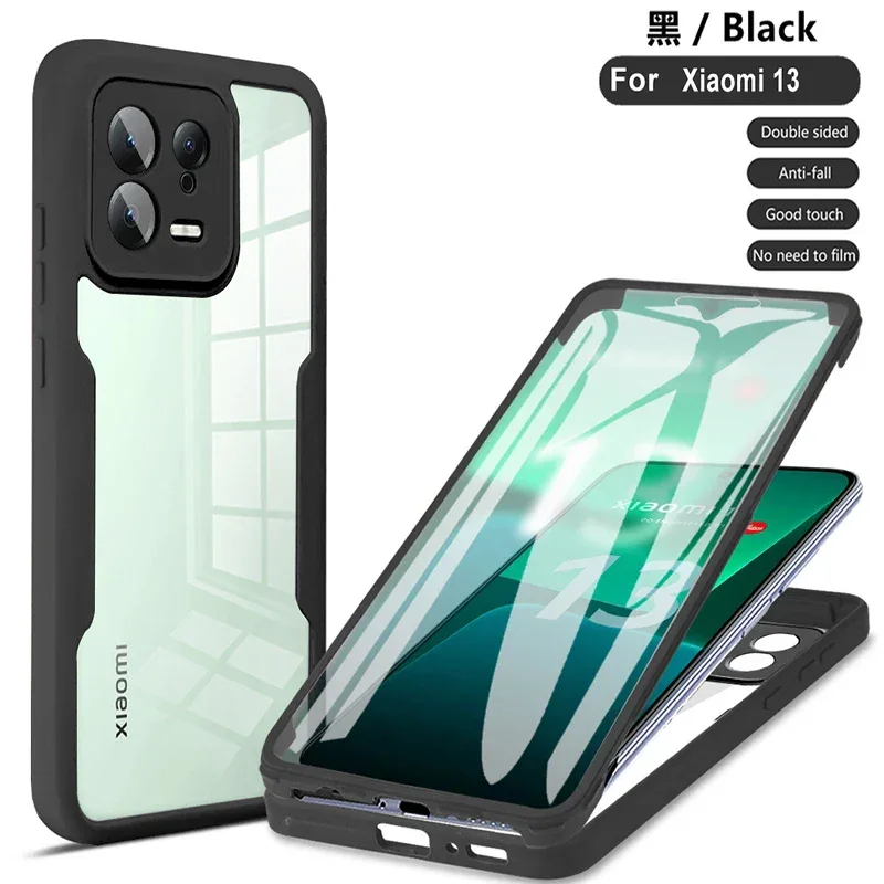 360 Full Body Protective Phone Case For Xiaomi Mi 14 Ultra Mi14 13 12 Pro Xiaomi 13T 12T Mi 13 12 Lite 12X Built Screen Cover