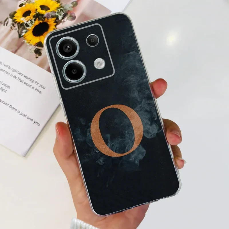 For Xiaomi Poco X6 Pro Case New Letters Cover Clear Silicone Phone Case For Xiaomi Poco X6 PocoX6 Pro 5G Soft Cover Fundas Coque