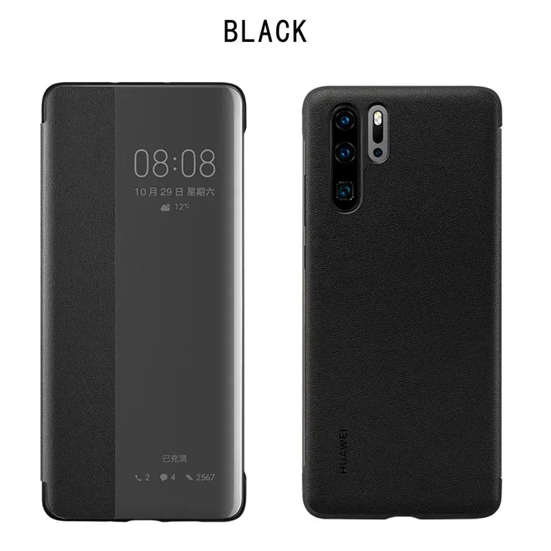 Original Huawei P30 Smart Wake Chip Mirror Phone Case For Huawei P30 PRO / P30 Smart View Clear Mirror Flip Cover Fundas Capa