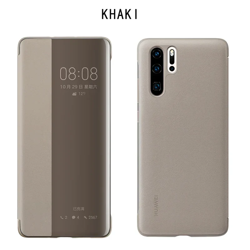 Original Huawei P30 Smart Wake Chip Mirror Phone Case For Huawei P30 PRO / P30 Smart View Clear Mirror Flip Cover Fundas Capa