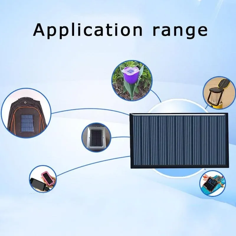 80x45mm 5V 75mA Solar Panel DIY Solar Polycrystalline Silicon Panels For Battery Cell Phone Charger Module for Camping Lawn Lamp