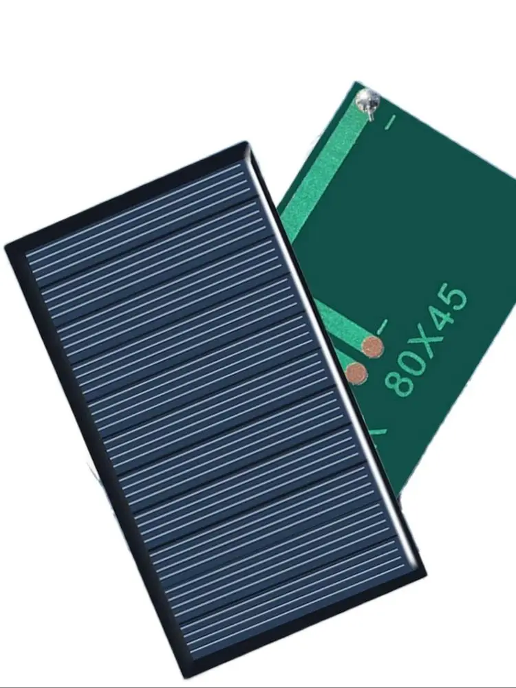 80x45mm 5V 75mA Solar Panel DIY Solar Polycrystalline Silicon Panels For Battery Cell Phone Charger Module for Camping Lawn Lamp