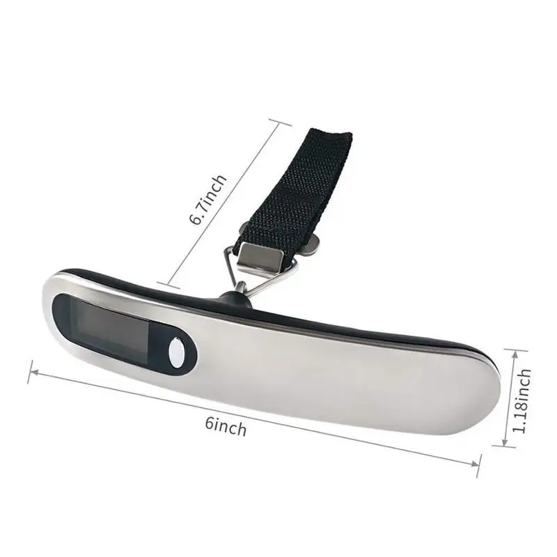 50kg 10g Portable LCD Digital Scale Electronic Luggage Suitcase Scale Weigh Balance Travel Hand Hanging Steelyard Belt Scale