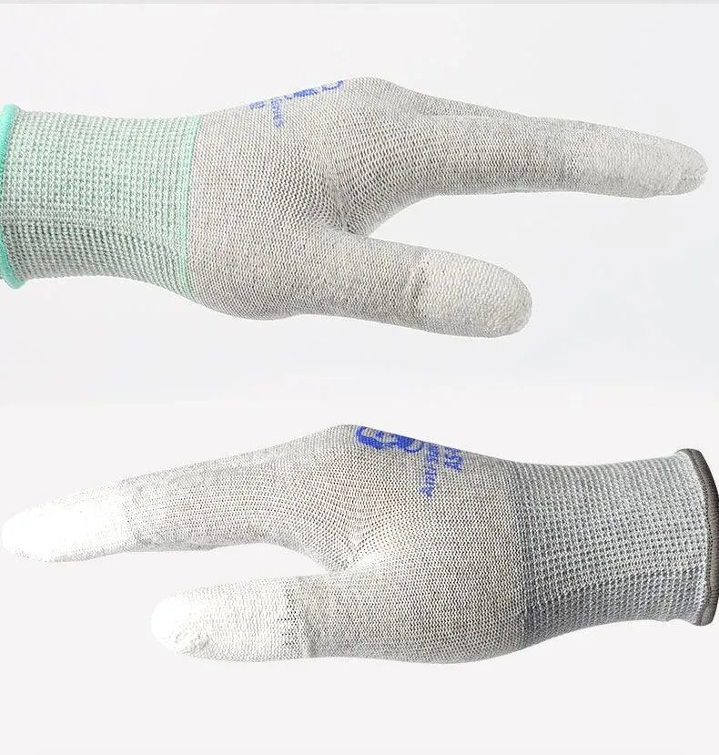 MECHANIC AS-02 Anti-static Gloves PU Coating Fibre Non-Slip Electricity Proof For Electronic Work Protective Gloves L/M size