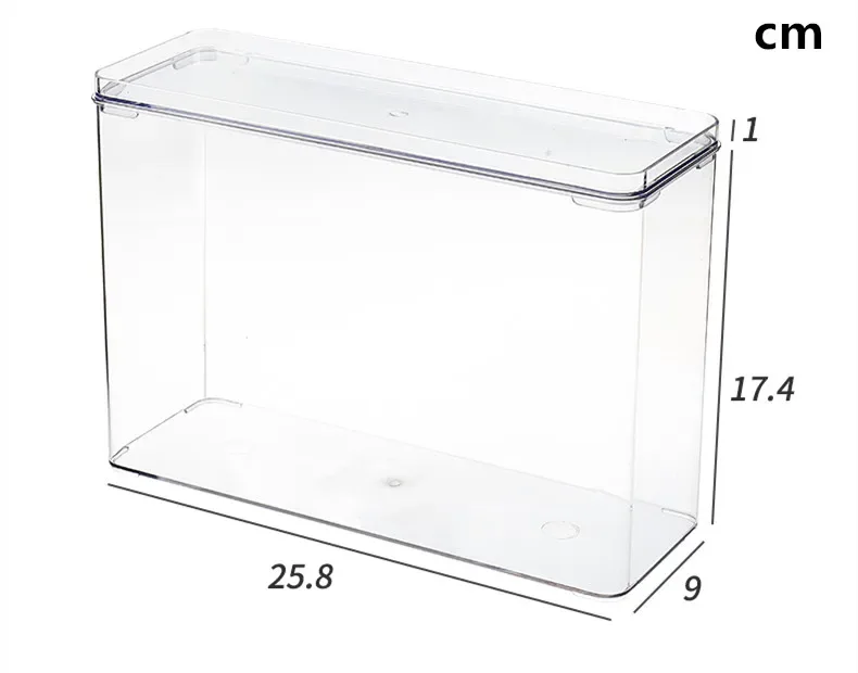 Ins Transparent Phone Case Organizer Storage Box with Cover Home Desktop Acrylic Sundries Storage Basket Phone Case Holder