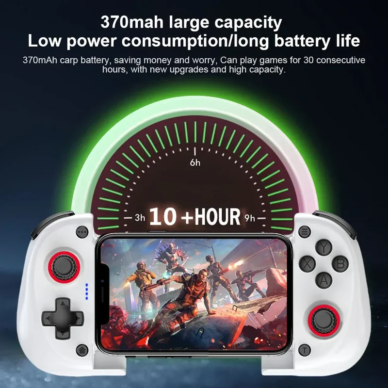 X3 Mobile Phone Gamepad with Cooling Fan Bluetooth-Compatible Mobile Phone Gaming Controller Vibration for Android/iOS/PC/Switch