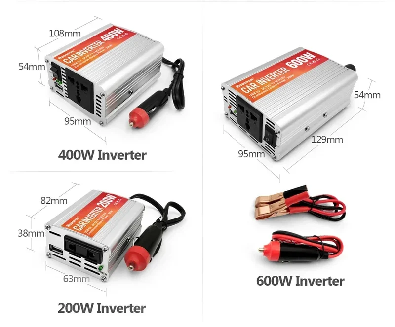 Car Inverter 12V 220V 200W-1000W AC Power Converter With 5V USB Sine Wave Car Inverter Charger Conversion Equipment