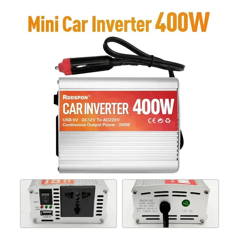 Car Inverter 12V 220V 200W-1000W AC Power Converter With 5V USB Sine Wave Car Inverter Charger Conversion Equipment