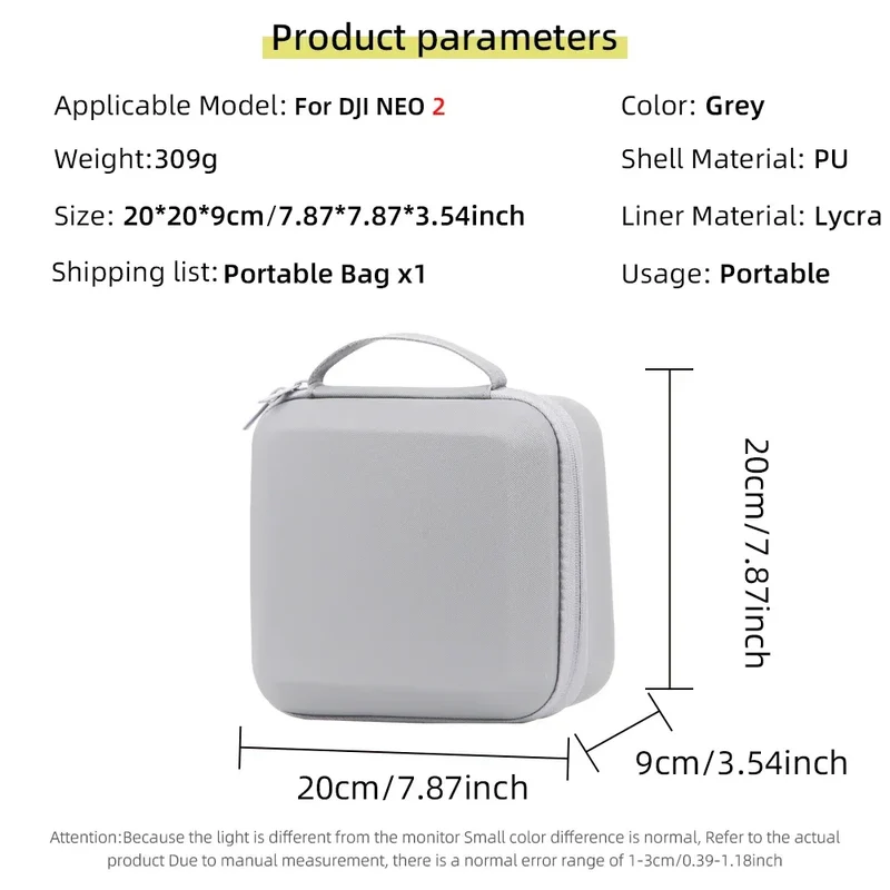 Carrying Shockproof Case For DJI NEO 2 Case Portable Storage Bag For DJI Neo 2 Drone Remote Accessories