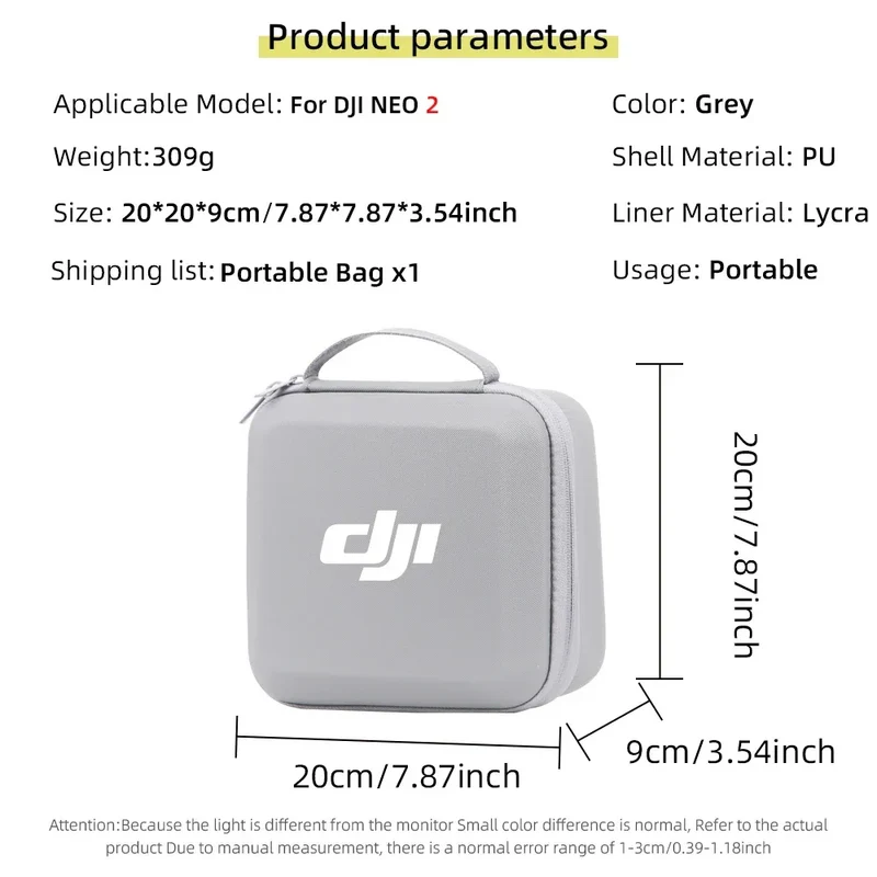 Carrying Shockproof Case For DJI NEO 2 Case Portable Storage Bag For DJI Neo 2 Drone Remote Accessories