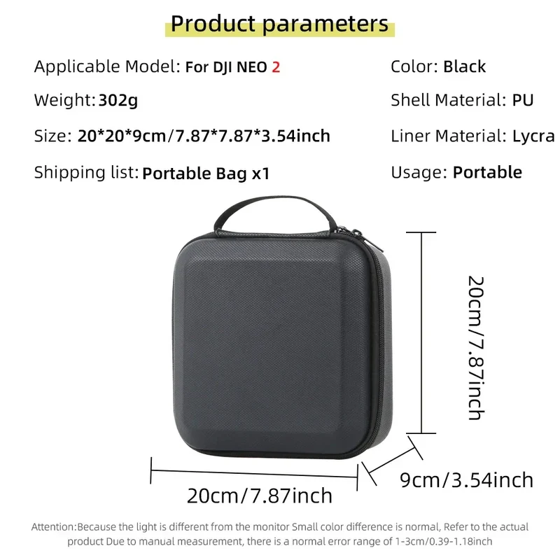 Carrying Shockproof Case For DJI NEO 2 Case Portable Storage Bag For DJI Neo 2 Drone Remote Accessories