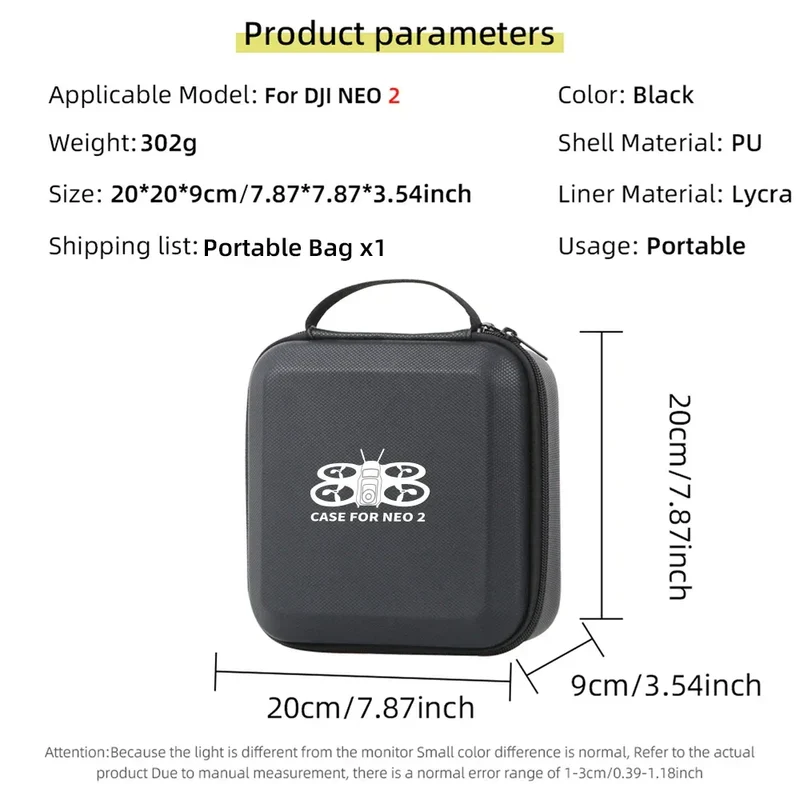 Carrying Shockproof Case For DJI NEO 2 Case Portable Storage Bag For DJI Neo 2 Drone Remote Accessories