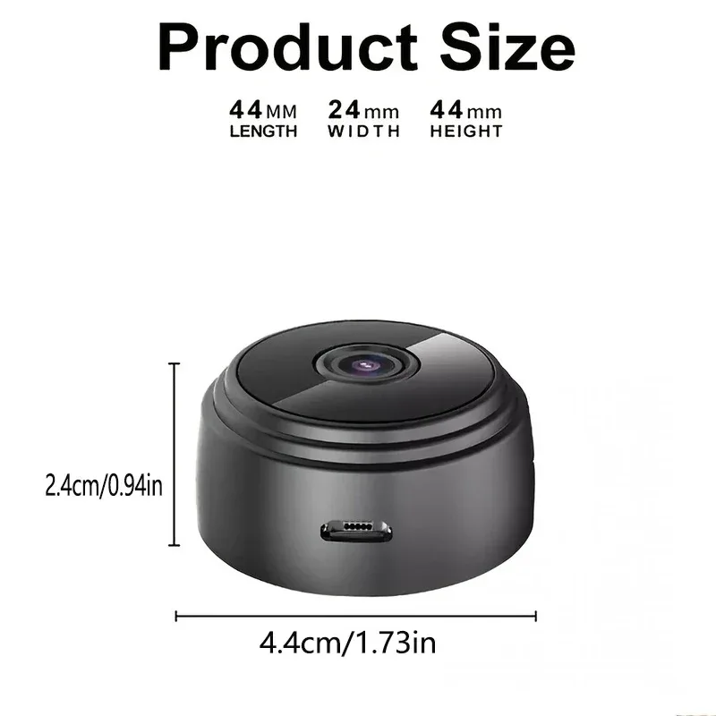 1/4pcs Mini Wireless Camera WiFi Hidden Camera Motion Detection, And Home Security for Indoor Outdoor Pet Monitoring USB Powered