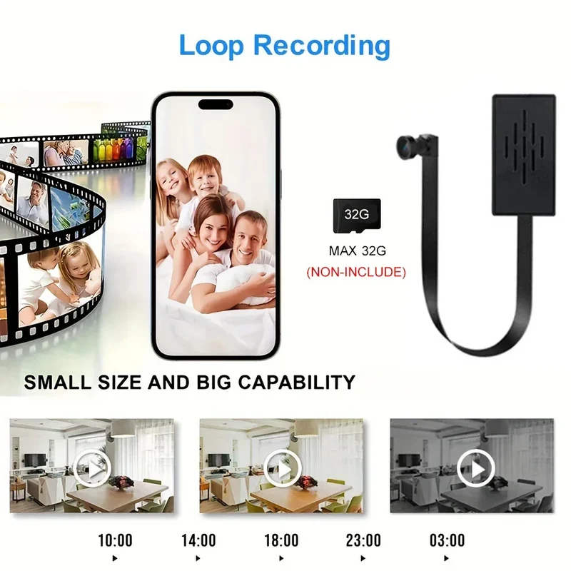Mini Camera 1080P HD WiFi Camcorder DIY Portable Wireless Module Video Recorder Motion Detection P2P Camera Support Remote View