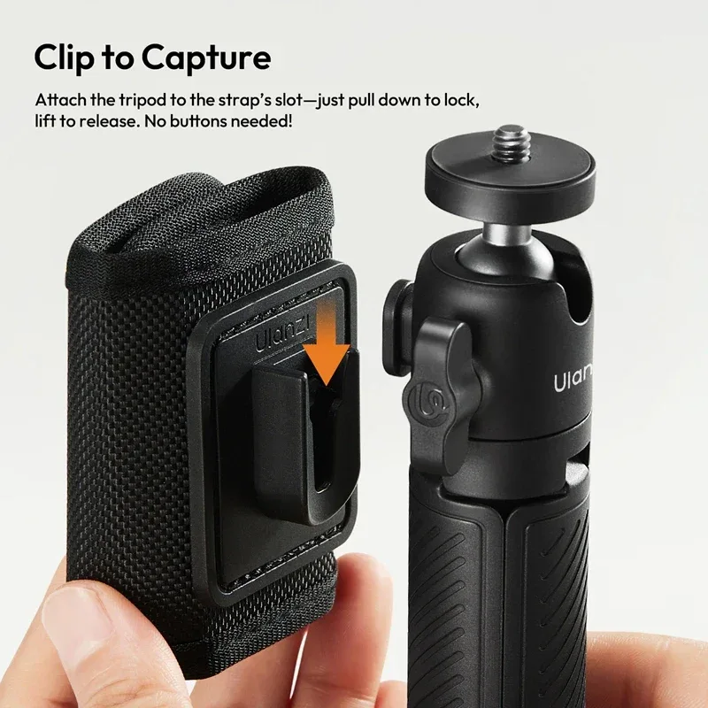Ulanzi MT88 ClipMate Tripod Backpack Clip Selfie Stick Mode Extendable Tripod Mode Travel Photography Livestreaming Vlog Shots