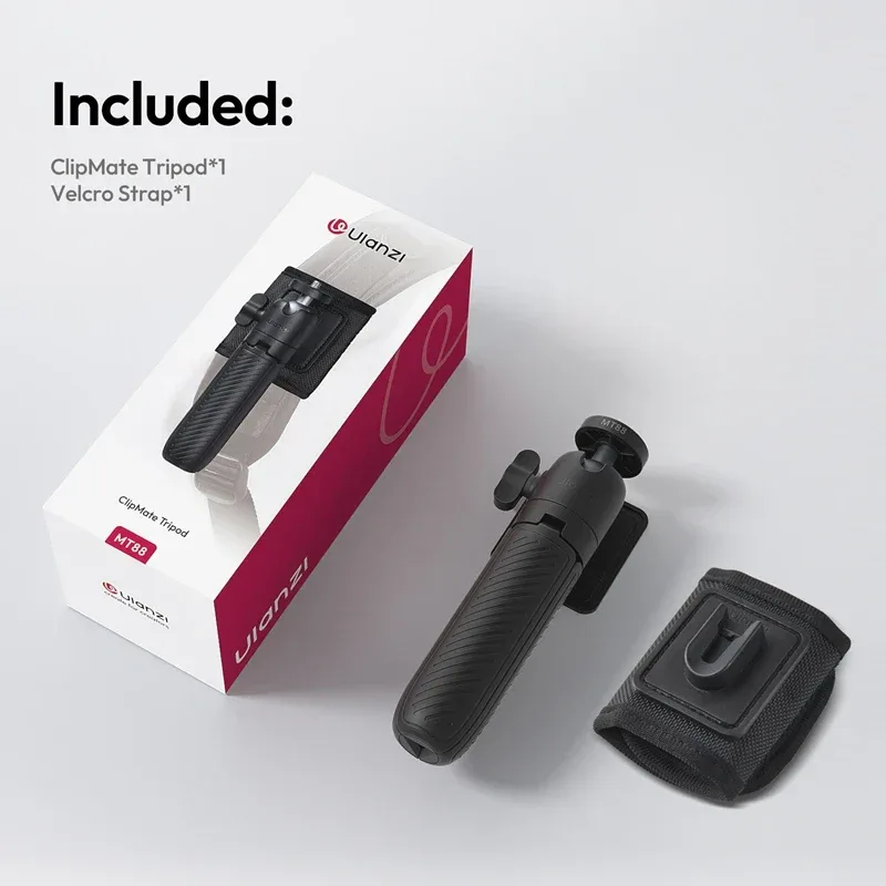 Ulanzi MT88 ClipMate Tripod Backpack Clip Selfie Stick Mode Extendable Tripod Mode Travel Photography Livestreaming Vlog Shots