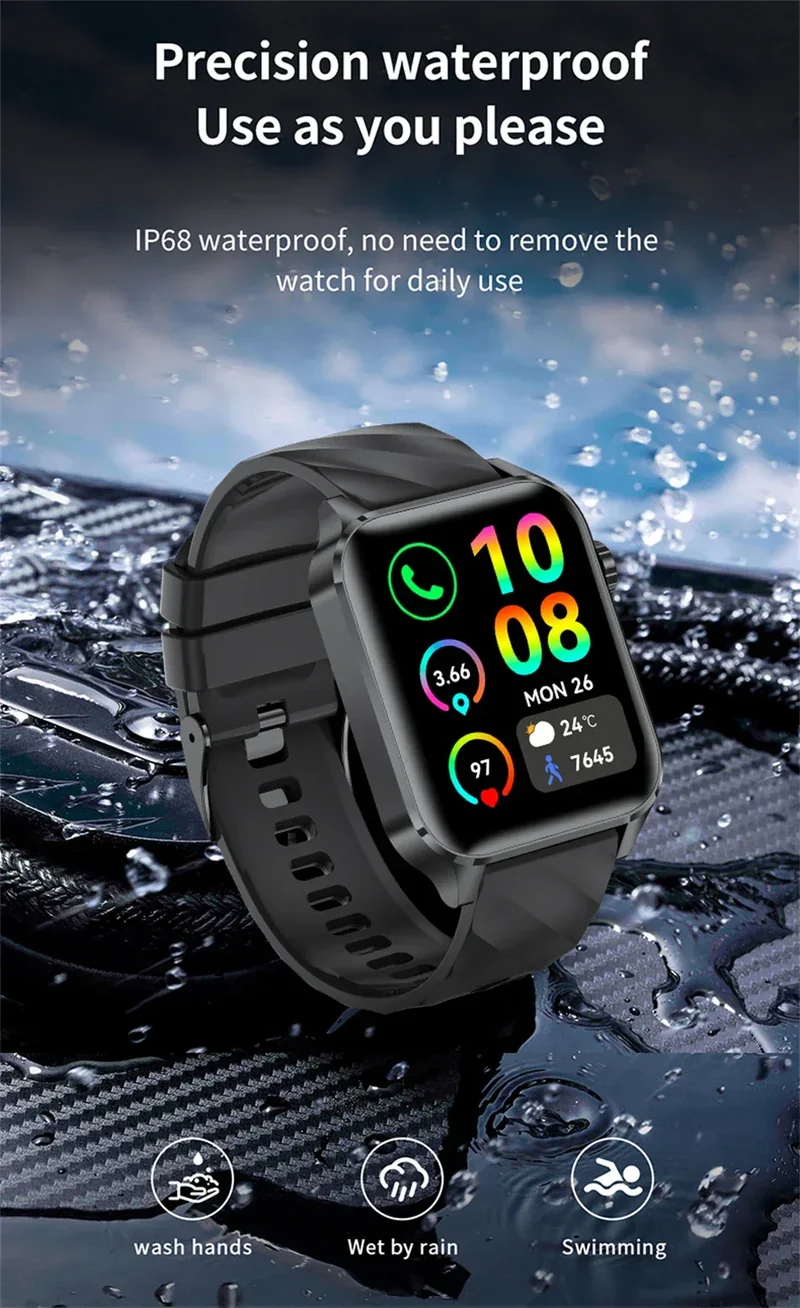 LIGE Smart Watch Sport Fitness Sleep Monitor Fashion Luxury Women's Watch Bluetooth Call Message Clearance Sale Men's Smartwatch