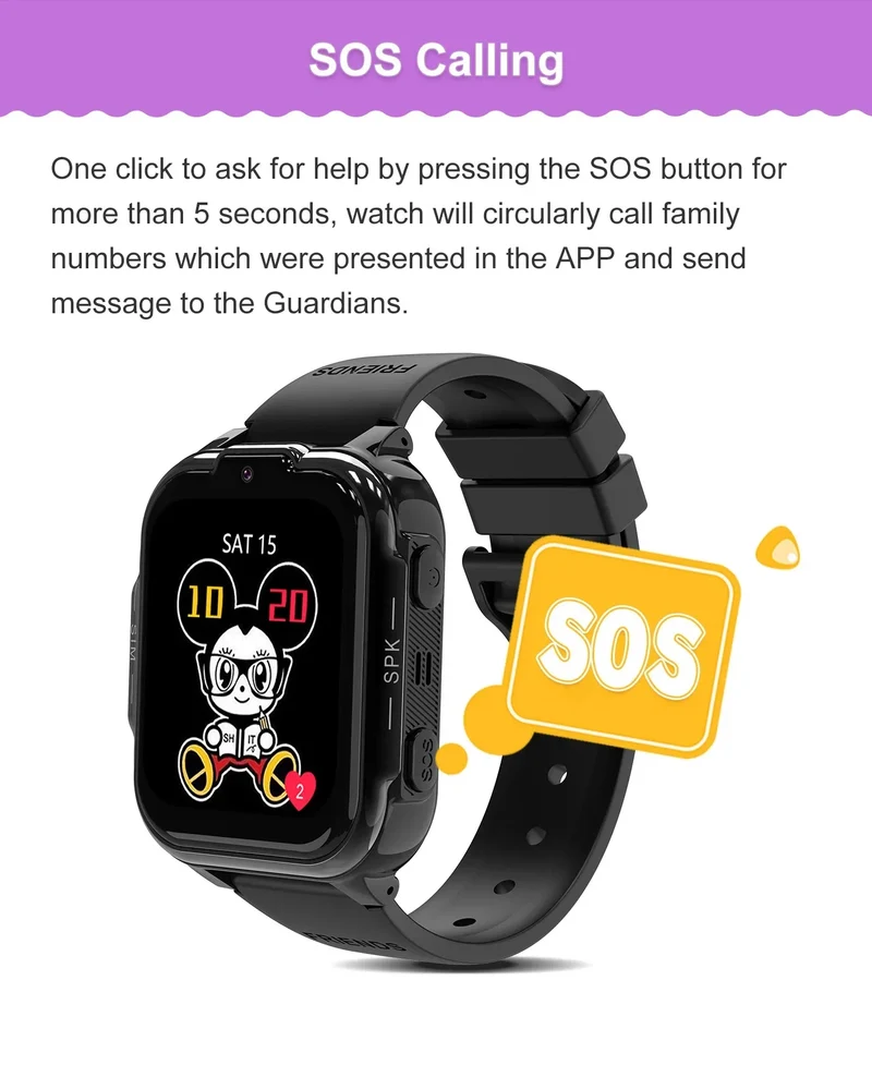 Full Netcom DH20 Children's Smart Watch 4G Video Call Positioning Card Student Phone Watch