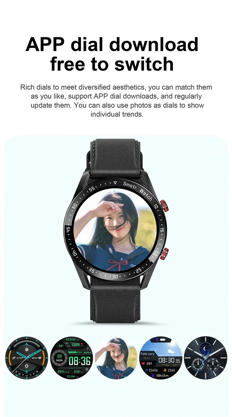 2026 New Voice Call Smart Watch Men GT Series HD AMOLED Screen Heart Rate Sports Watch ECG+PPG Health Smartwatch For Android IOS