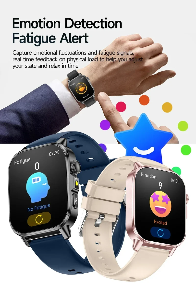 2026 New Health Smart Watch Precise Measurement ECG+PPG Blood Pressure Uric Acid Body Fat Analysis call SmartWatch For Men Women