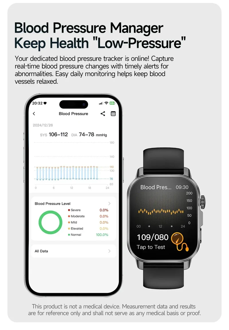 2026 New Health Smart Watch Precise Measurement ECG+PPG Blood Pressure Uric Acid Body Fat Analysis call SmartWatch For Men Women