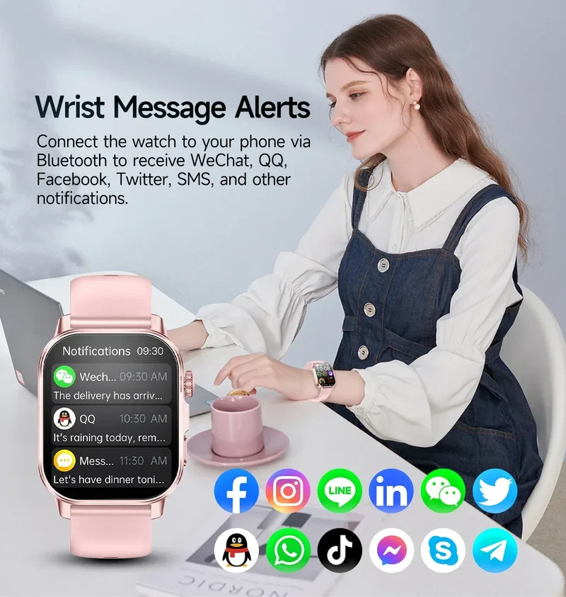 2026 New Health Smart Watch Precise Measurement ECG+PPG Blood Pressure Uric Acid Body Fat Analysis call SmartWatch For Men Women