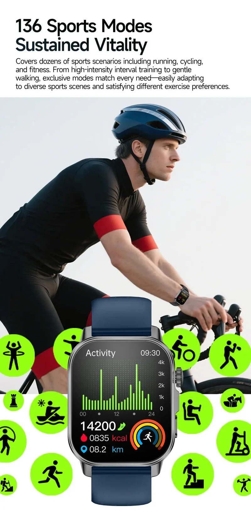 2026 New Health Smart Watch Precise Measurement ECG+PPG Blood Pressure Uric Acid Body Fat Analysis call SmartWatch For Men Women