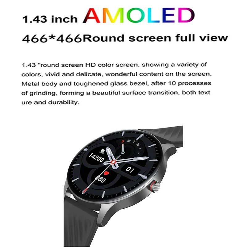 New Health Smart Watch ECG Heart Rate Blood Oxygen Blood Pressure Monitoring Bluetooth Call GPS Movement Trajectory Smartwatches