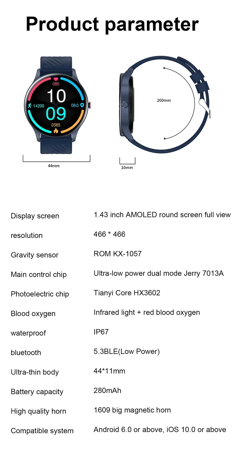 New Health Smart Watch ECG Heart Rate Blood Oxygen Blood Pressure Monitoring Bluetooth Call GPS Movement Trajectory Smartwatches